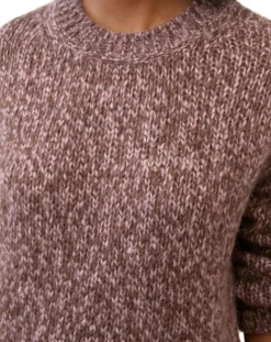 Femme Marc O'Polo Pulls^Pull en Laine & Alpaga mélangés marron