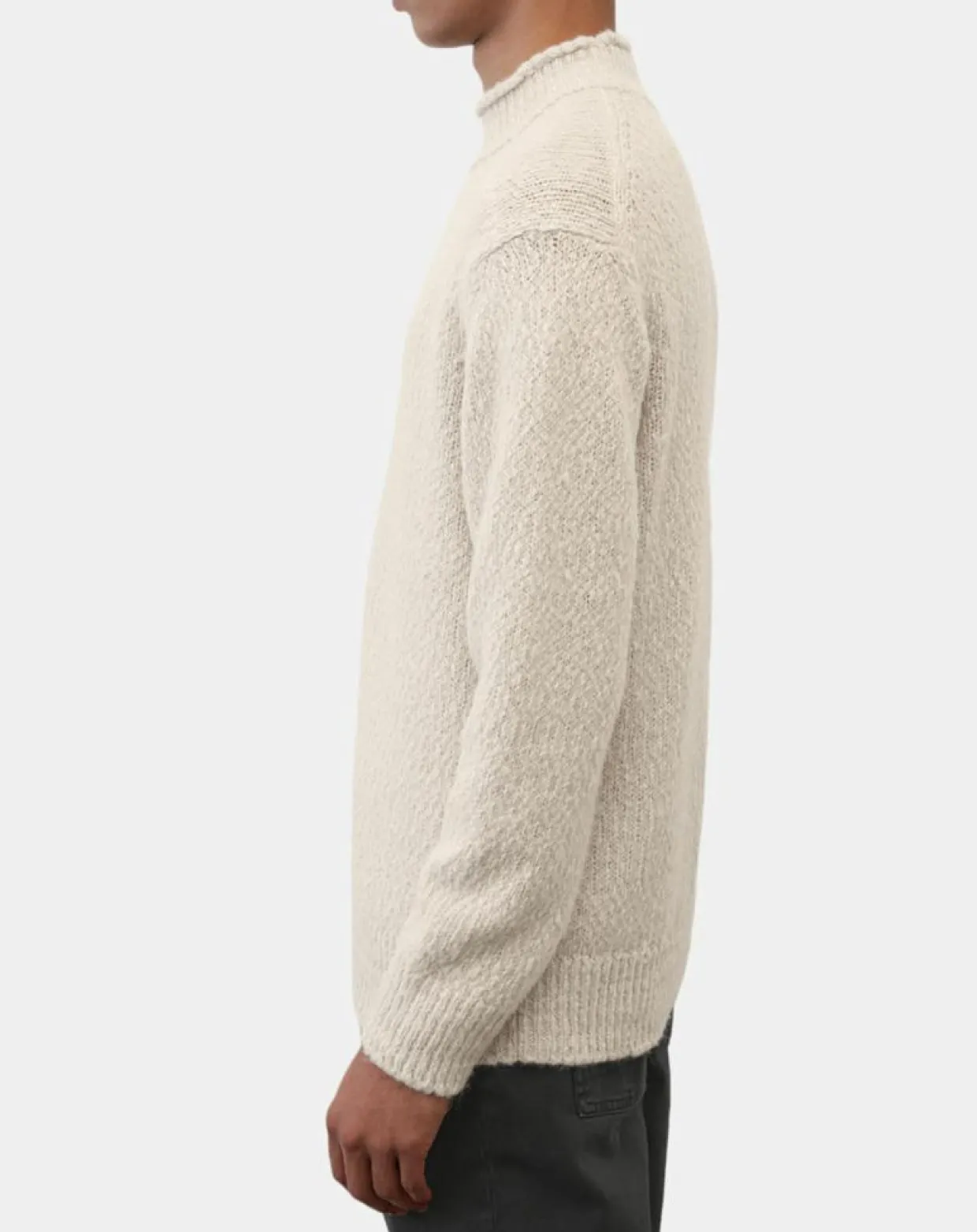 Homme Marc O'Polo Pulls^Pull en Laine & Alpaga mélangés Relax écru