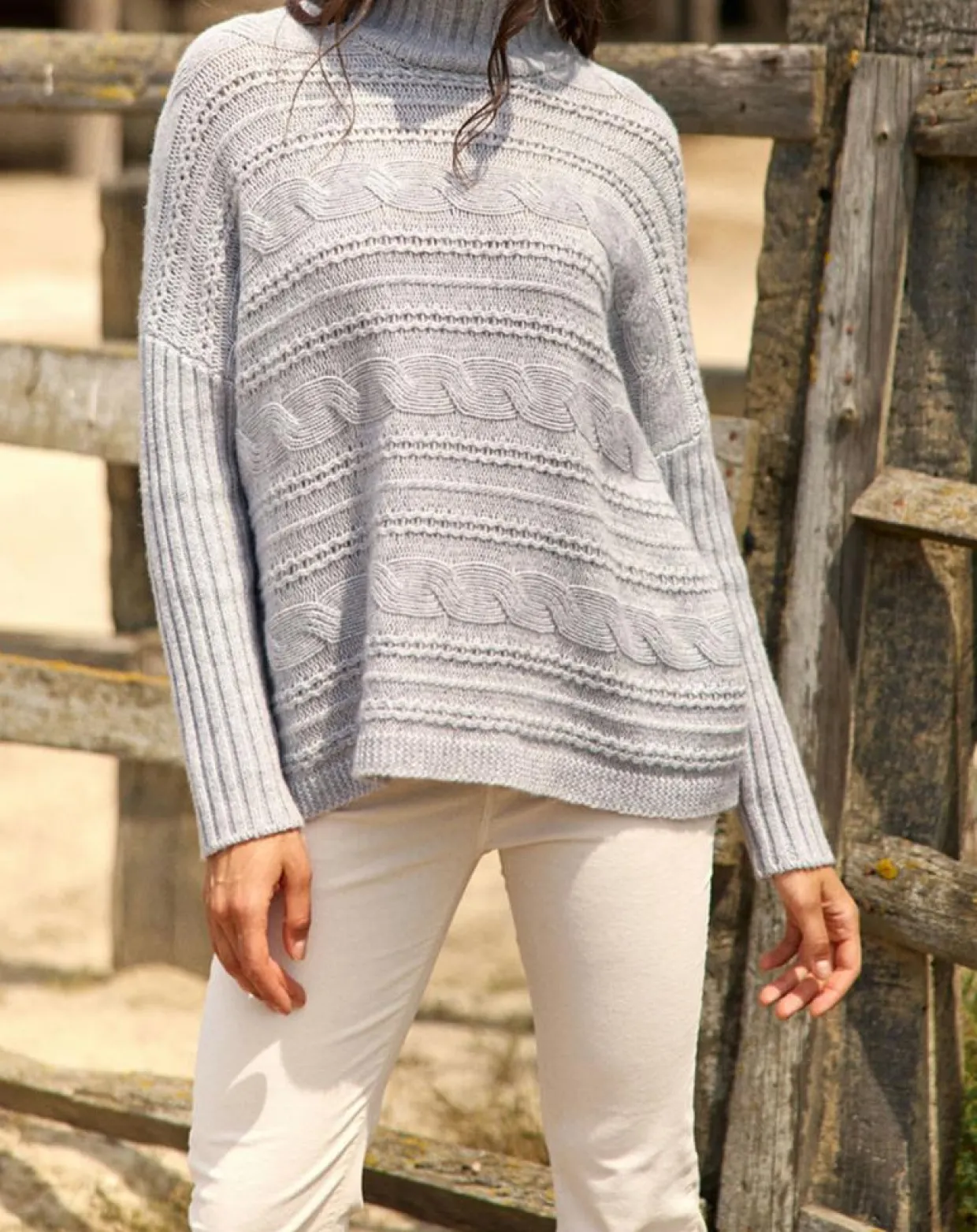 Femme Lauren Vidal Pulls^Pull en Laine & Cachemire Nox gris