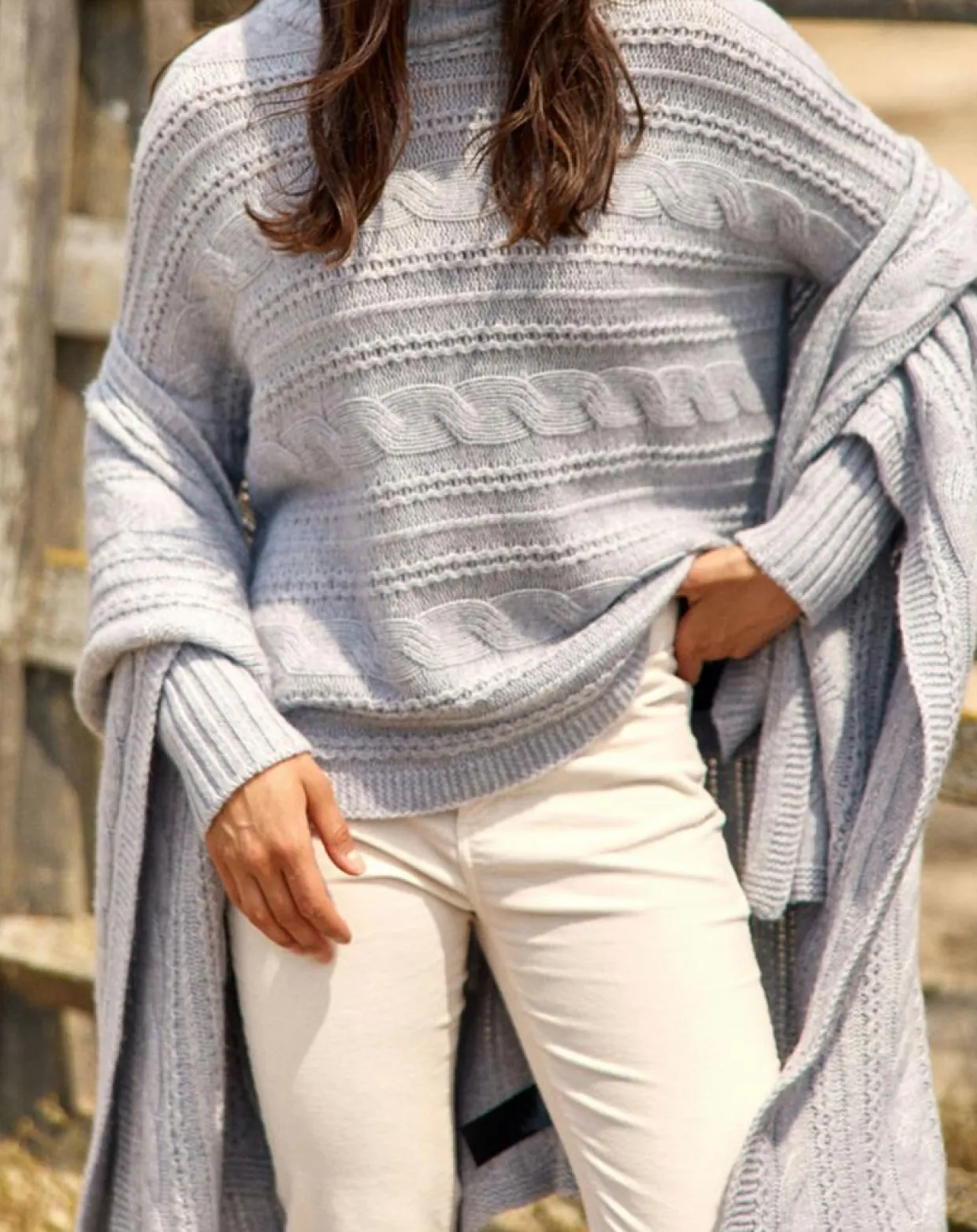 Femme Lauren Vidal Pulls^Pull en Laine & Cachemire Nox gris