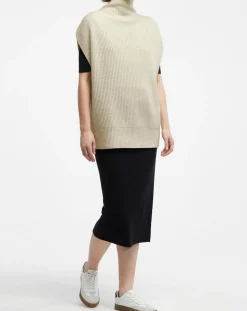 Pull en Laine & Cachemire col montant Shanghai écru-Galeries Lafayette