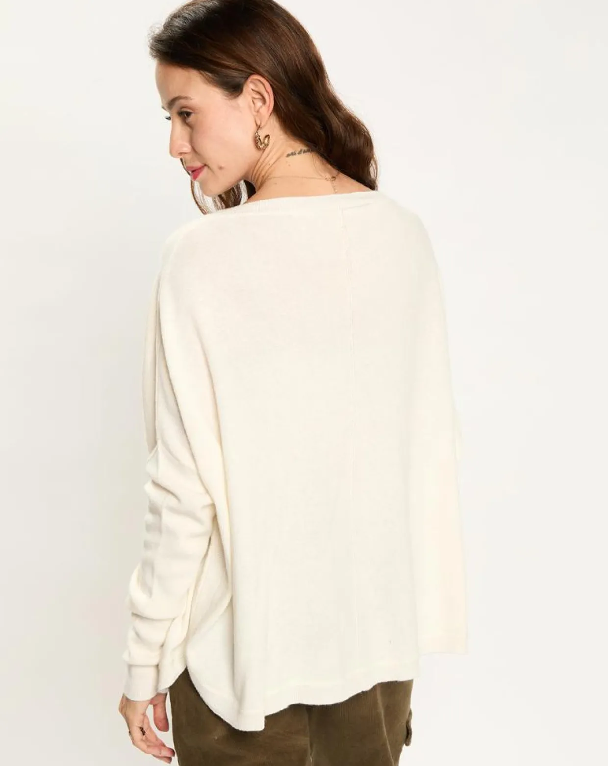 Pull en Laine & Cachemire mélangés Naos crème-Lauren Vidal Best