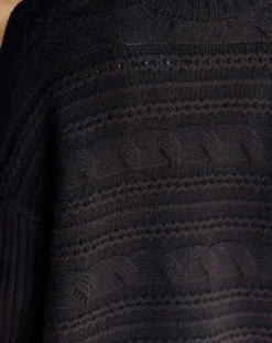 Pull en Laine & Cachemire Nox noir-Lauren Vidal