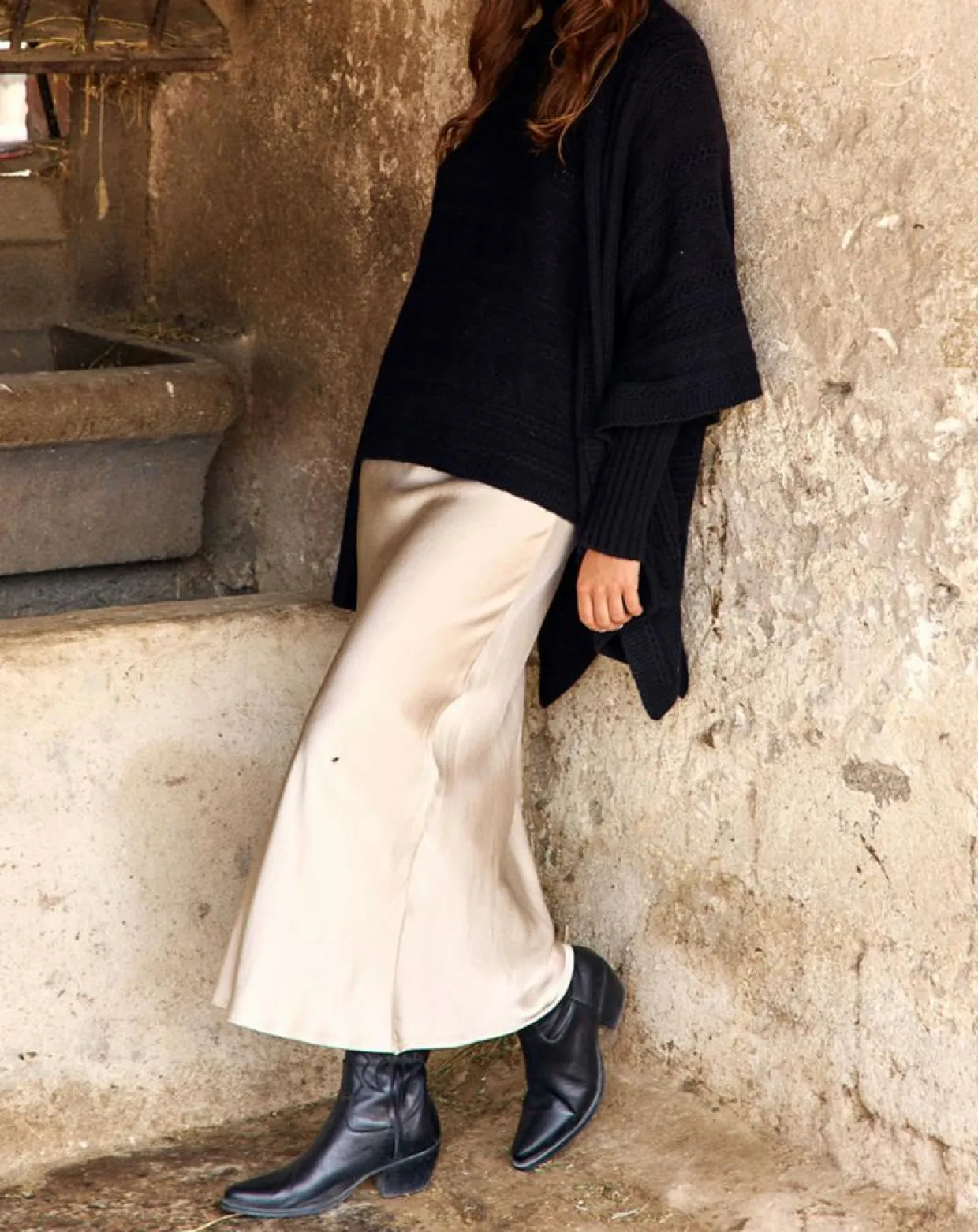 Pull en Laine & Cachemire Nox noir-Lauren Vidal