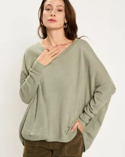 Pull en Laine & Cachemire mélangés Naos amande-Lauren Vidal