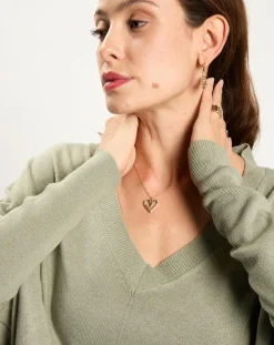 Pull en Laine & Cachemire mélangés Naos amande-Lauren Vidal