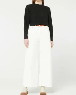 Femme Galeries Lafayette Pulls^Pull en Laine & Cachemire Foug ajouré col rond noir