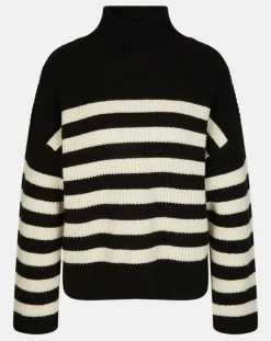 Femme Galeries Lafayette Pulls^Pull en Laine & Cachemire Sydney rayure noir