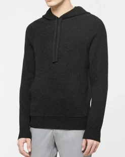 Homme Hackett London Pulls^Pull en Laine & Cachemire Hoodie noir