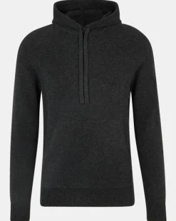 Homme Hackett London Pulls^Pull en Laine & Cachemire Hoodie noir