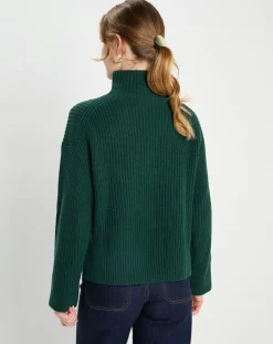 Femme Galeries Lafayette Pulls^Pull en Laine & Cachemire Sydney vert foncé