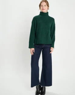 Femme Galeries Lafayette Pulls^Pull en Laine & Cachemire Sydney vert foncé
