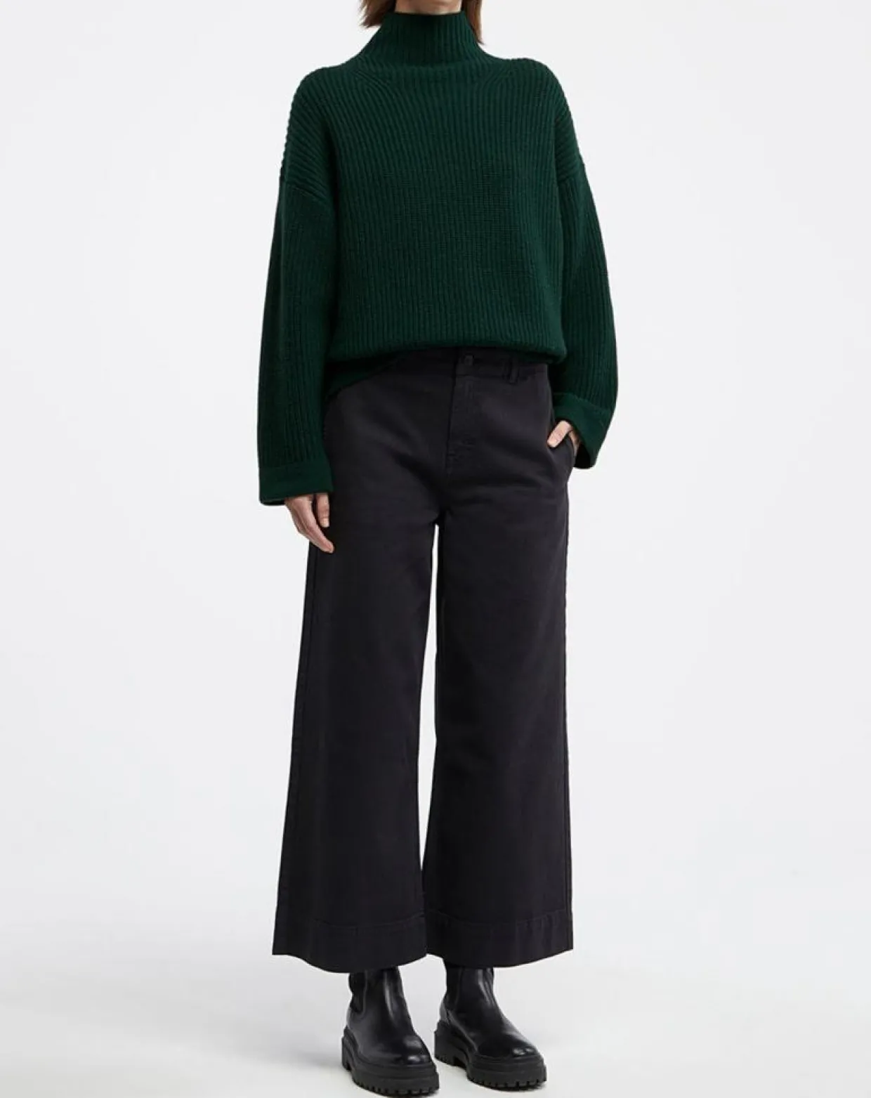 Femme Galeries Lafayette Pulls^Pull en Laine & Cachemire Sydney vert foncé