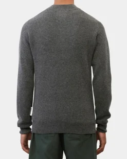 Homme Marc O'Polo Pulls^Pull en Laine & Coton à boutons gris