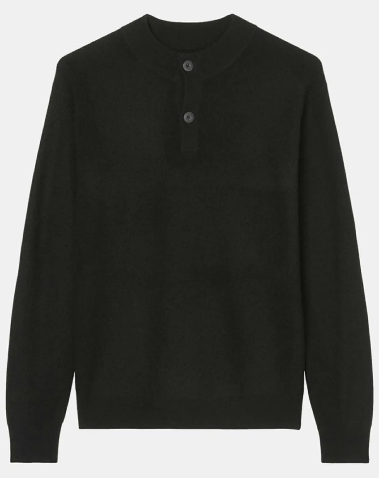 Pull en Laine & Coton à boutons noir-Marc O'Polo