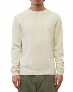 Homme Marc O'Polo Pulls^Pull en Laine & Coton écru
