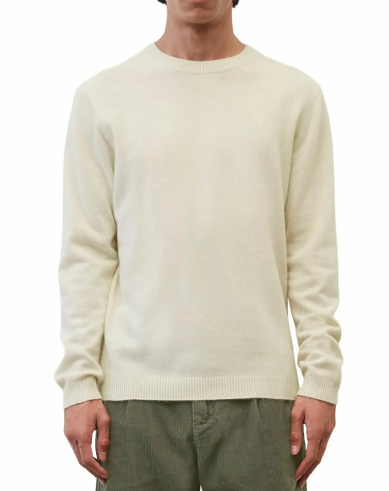 Homme Marc O'Polo Pulls^Pull en Laine & Coton écru