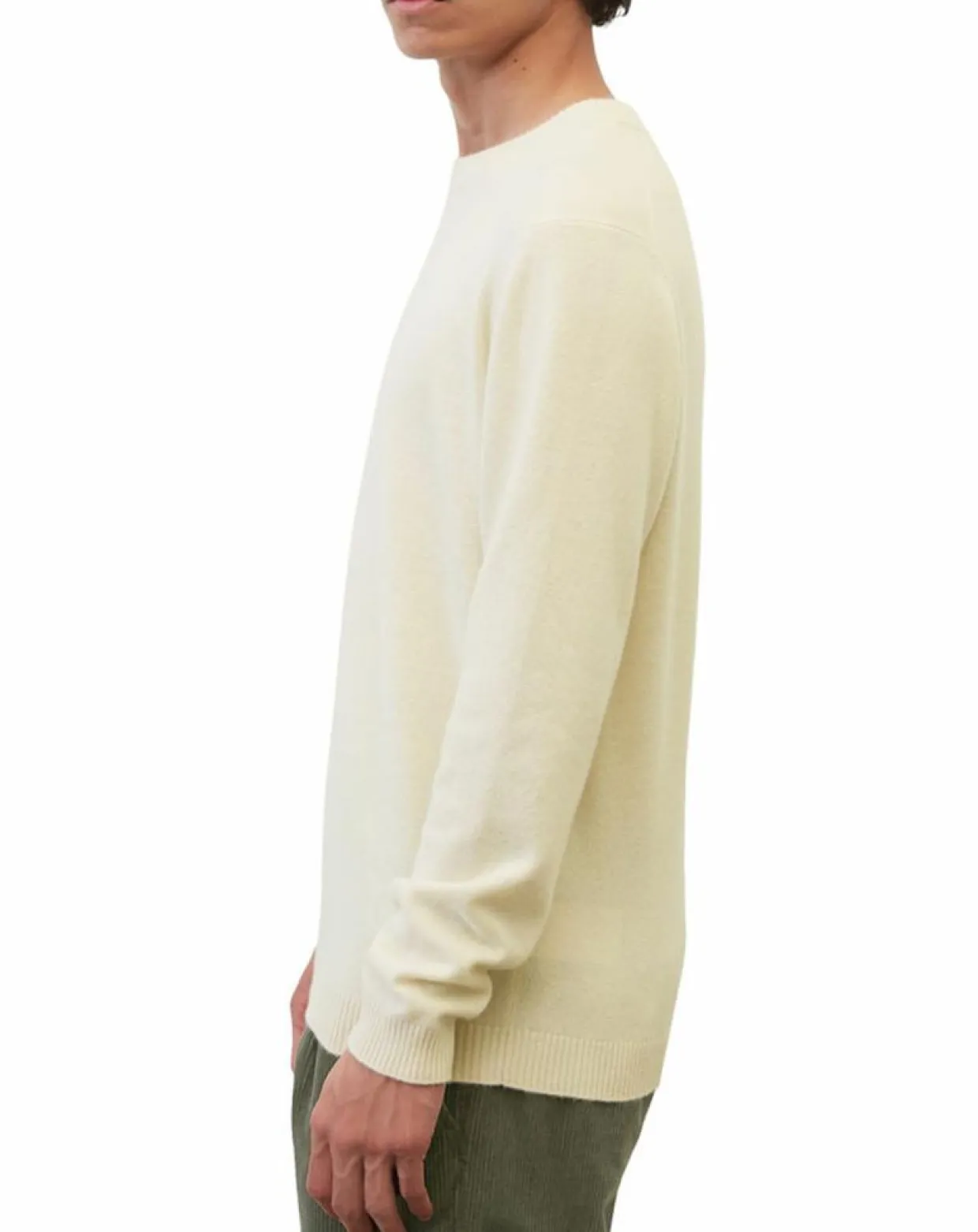 Homme Marc O'Polo Pulls^Pull en Laine & Coton écru