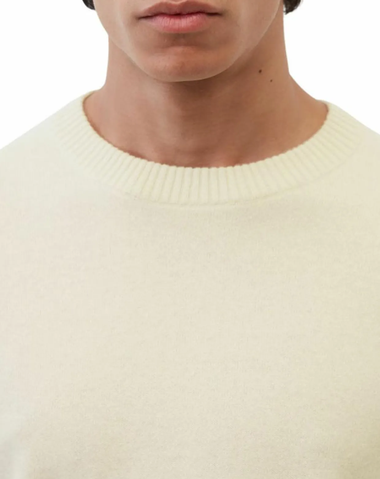 Homme Marc O'Polo Pulls^Pull en Laine & Coton écru
