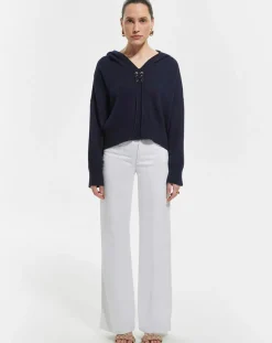 Femme Zapa Pulls^Pull en Laine & Coton Nicky nocturne