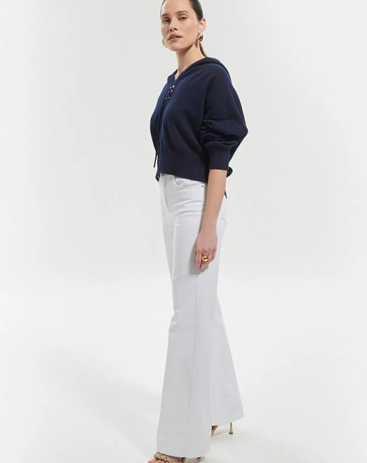 Femme Zapa Pulls^Pull en Laine & Coton Nicky nocturne