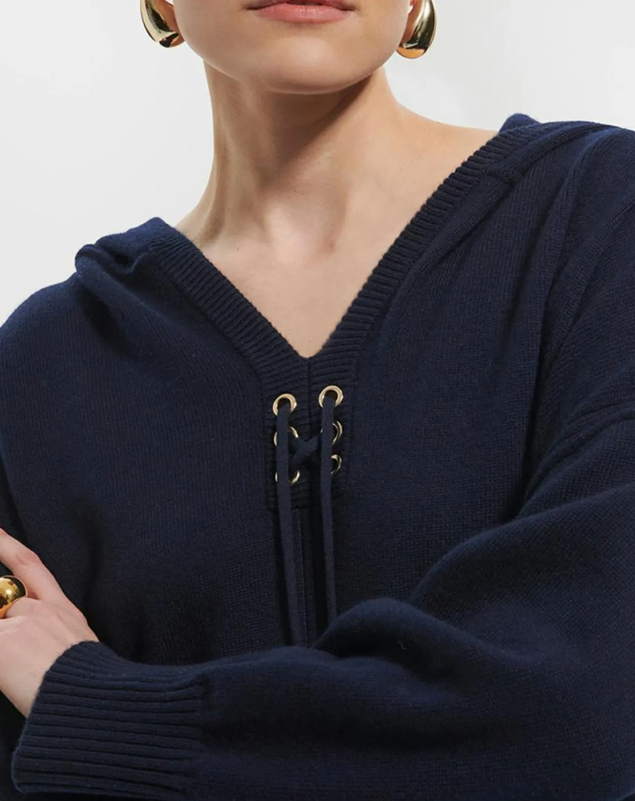 Femme Zapa Pulls^Pull en Laine & Coton Nicky nocturne