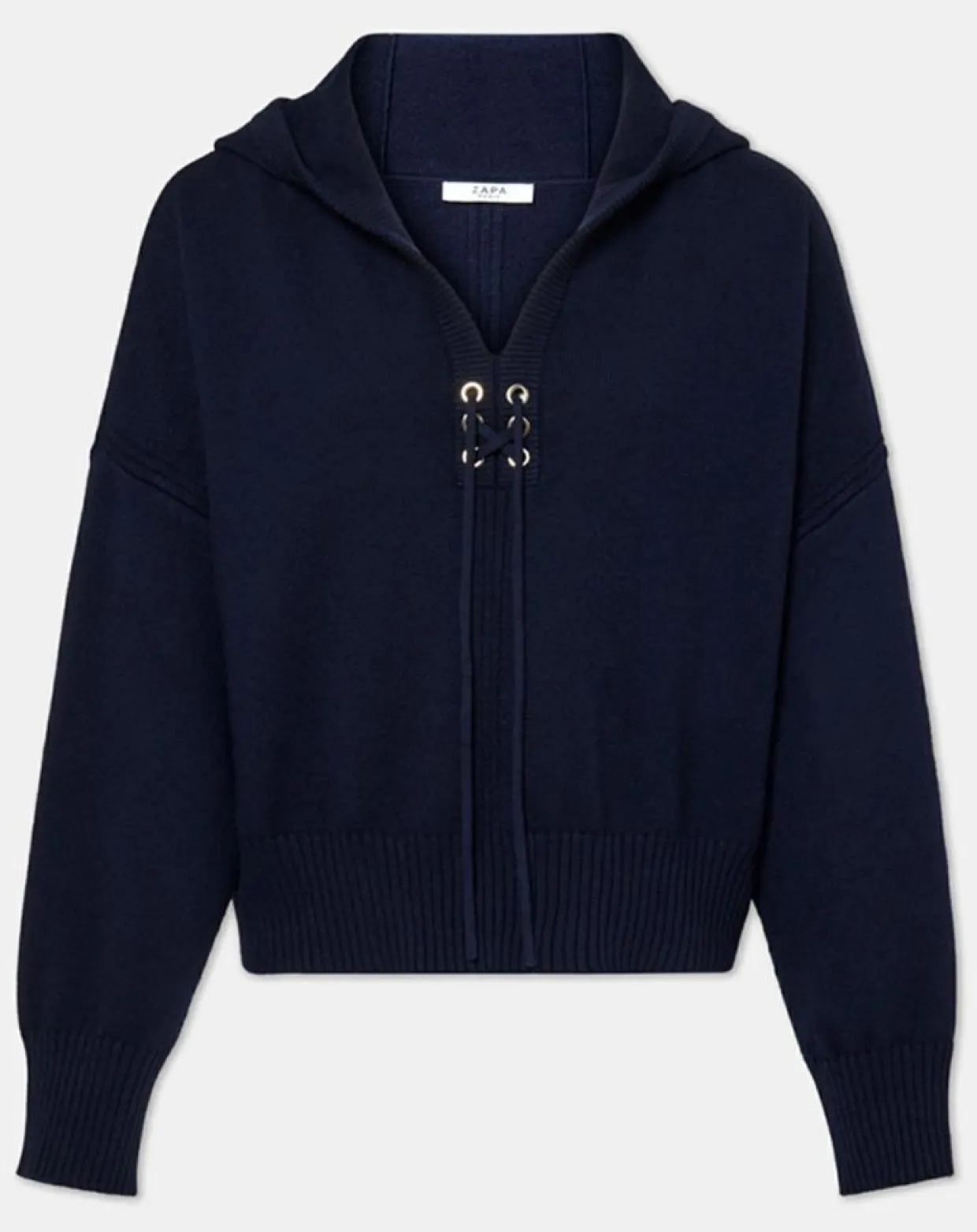 Femme Zapa Pulls^Pull en Laine & Coton Nicky nocturne