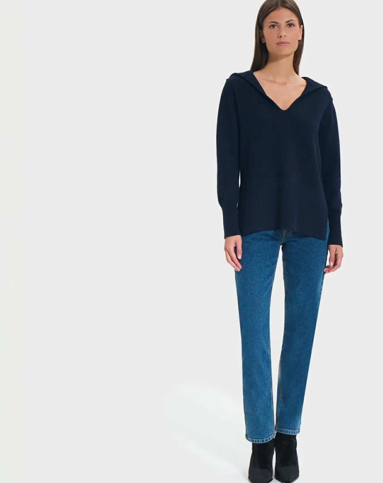 Pull en Laine & Coton Novalie nocturne-Zapa Sale