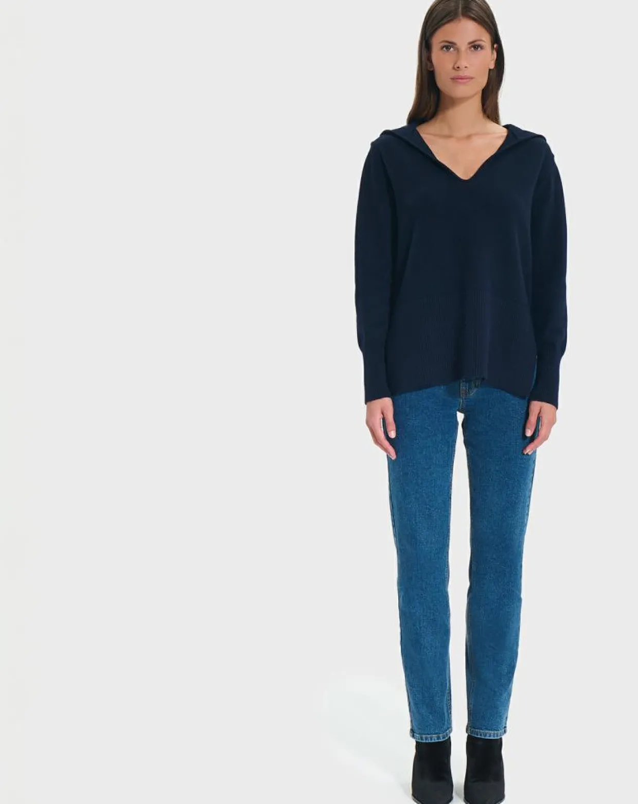 Pull en Laine & Coton Novalie nocturne-Zapa Sale