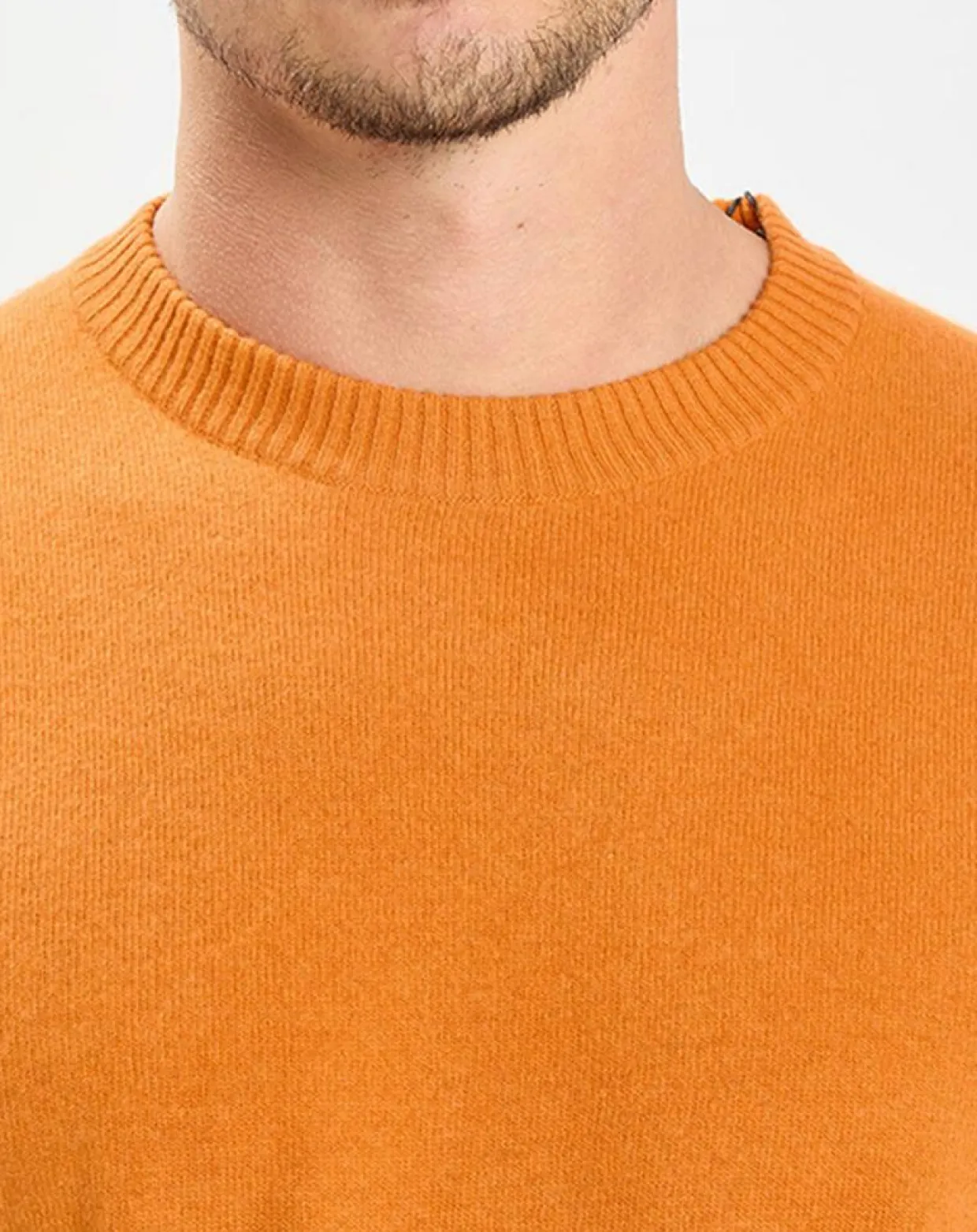 Homme Marc O'Polo Pulls^Pull en Laine & Coton orange