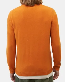 Homme Marc O'Polo Pulls^Pull en Laine & Coton orange