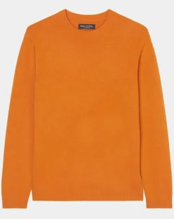 Homme Marc O'Polo Pulls^Pull en Laine & Coton orange