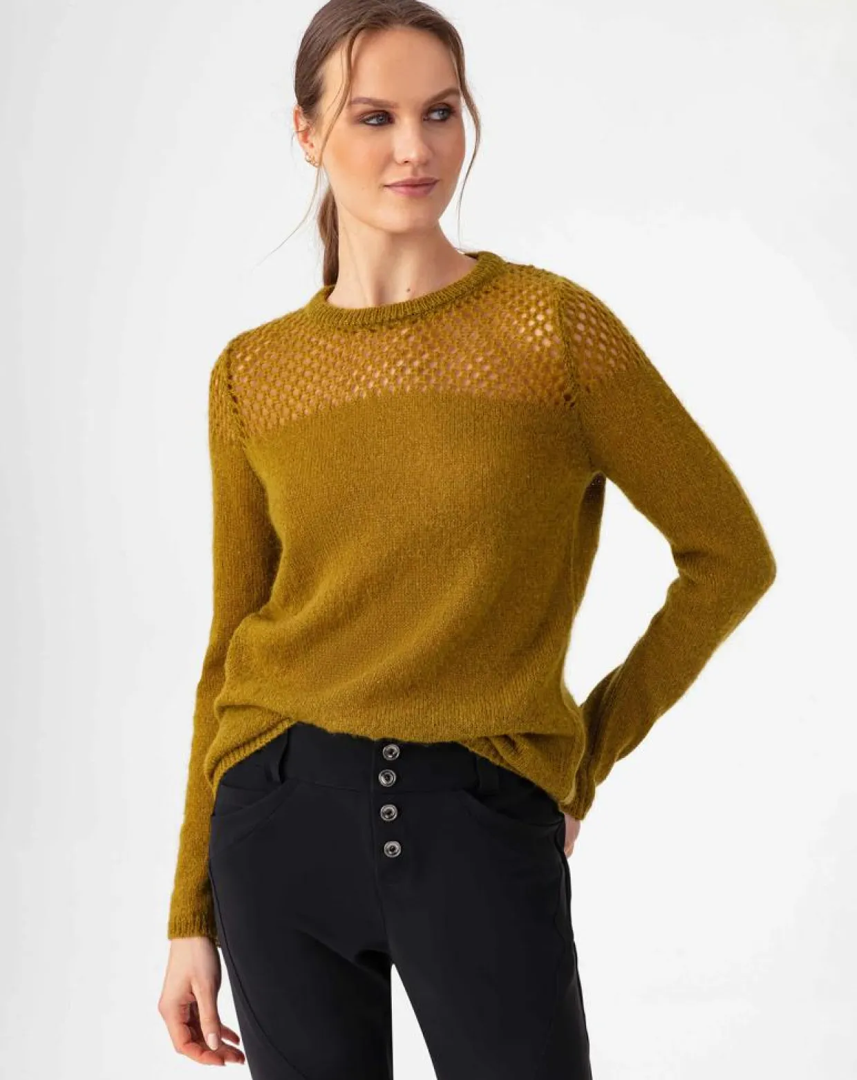Femme Indies Pulls^Pull en Laine & Mohair mélangés Cleo curry