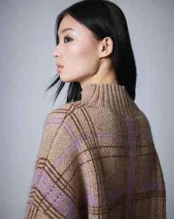 Femme Manoush Pulls^Pull en Laine & Mohair mélangés Oversize Maille Carreaux unique