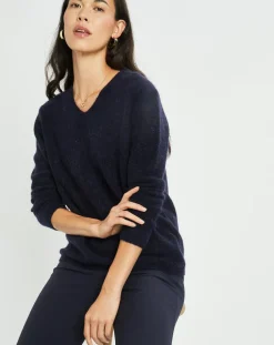 Femme Lauren Vidal Pulls^Pull en Laine & Mohair mélangés Seven encre