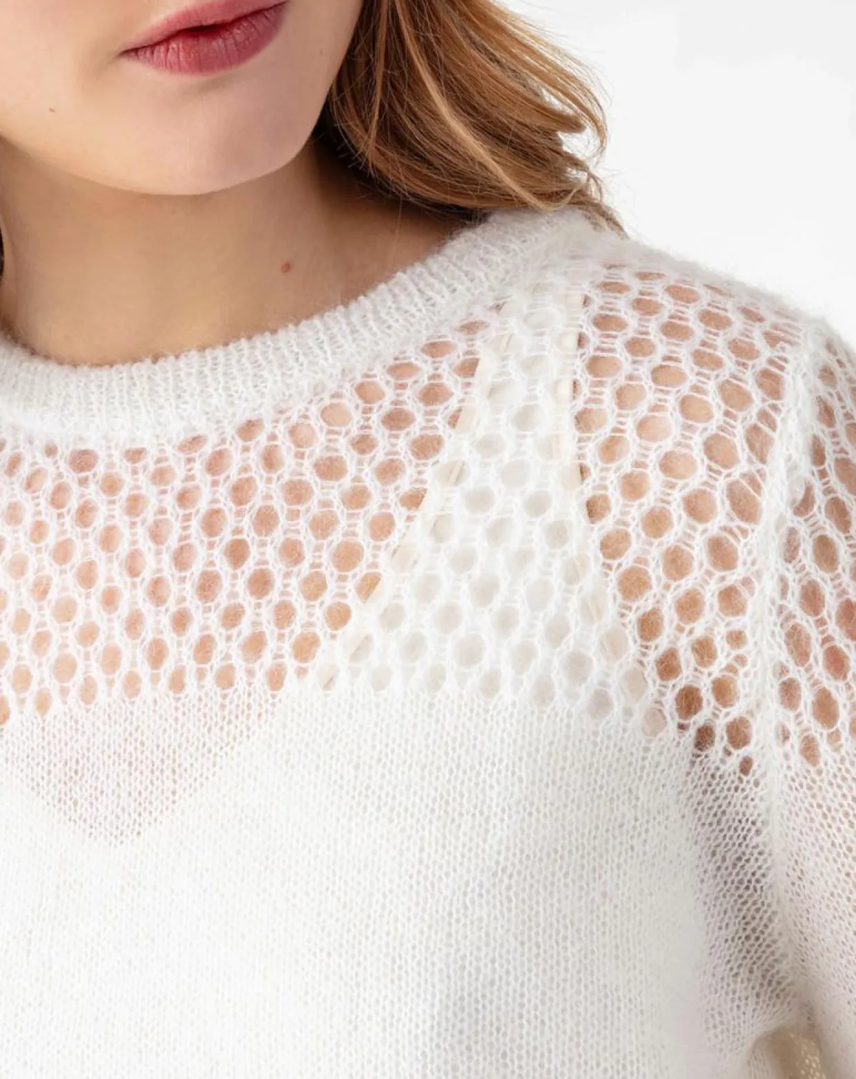 Femme Indies Pulls^Pull en Laine & Mohair mélangés Cleo ecru