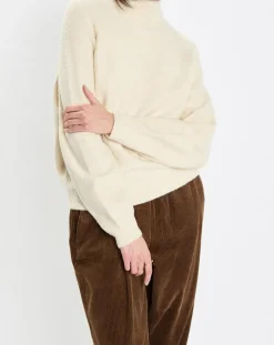 Femme Marc O'Polo Pulls^Pull en Laine bouclée col cheminé écru