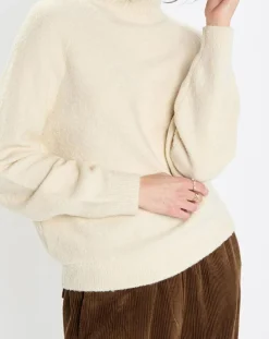 Femme Marc O'Polo Pulls^Pull en Laine bouclée col cheminé écru