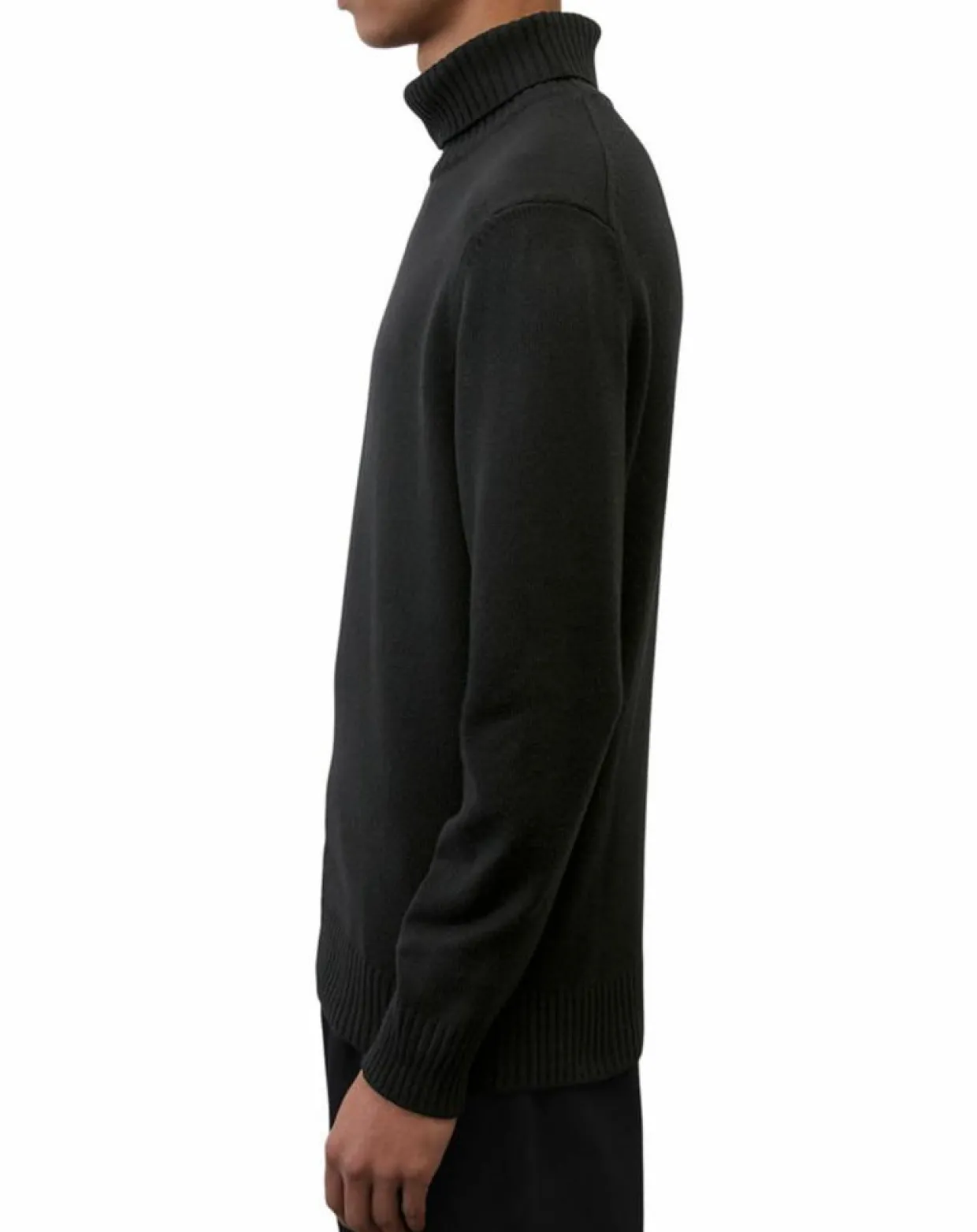 Homme Marc O'Polo Pulls^Pull en Laine d'Agneau mélangée noir