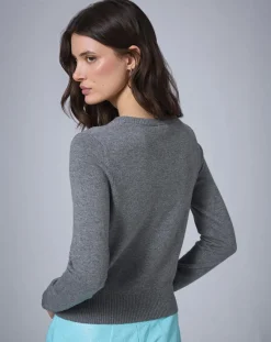Pull en Laine mélangée BCBG gris-Manoush Sale
