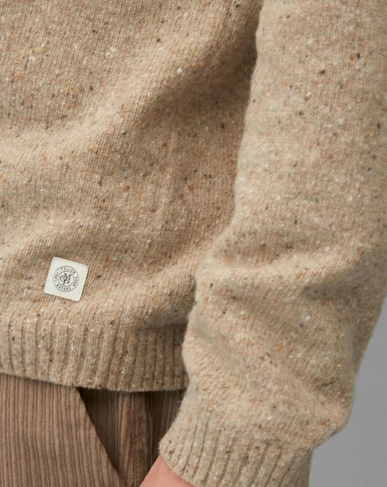Pull en Laine mélangée camel-Marc O'Polo Clearance