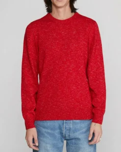 Pull en Laine mélangée chinée rouge-Marc O'Polo Outlet