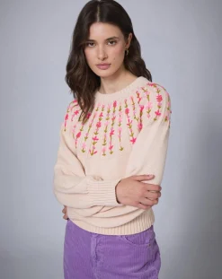 Femme Manoush Pulls^Pull en Laine mélangée Claudine nude