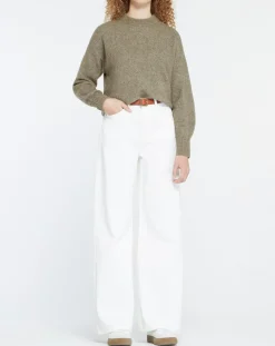 Femme Yerse Pulls^Pull en Laine mélangée Danae kaki