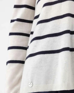 Pull en Laine mélangée Danae écru/marine-Indies