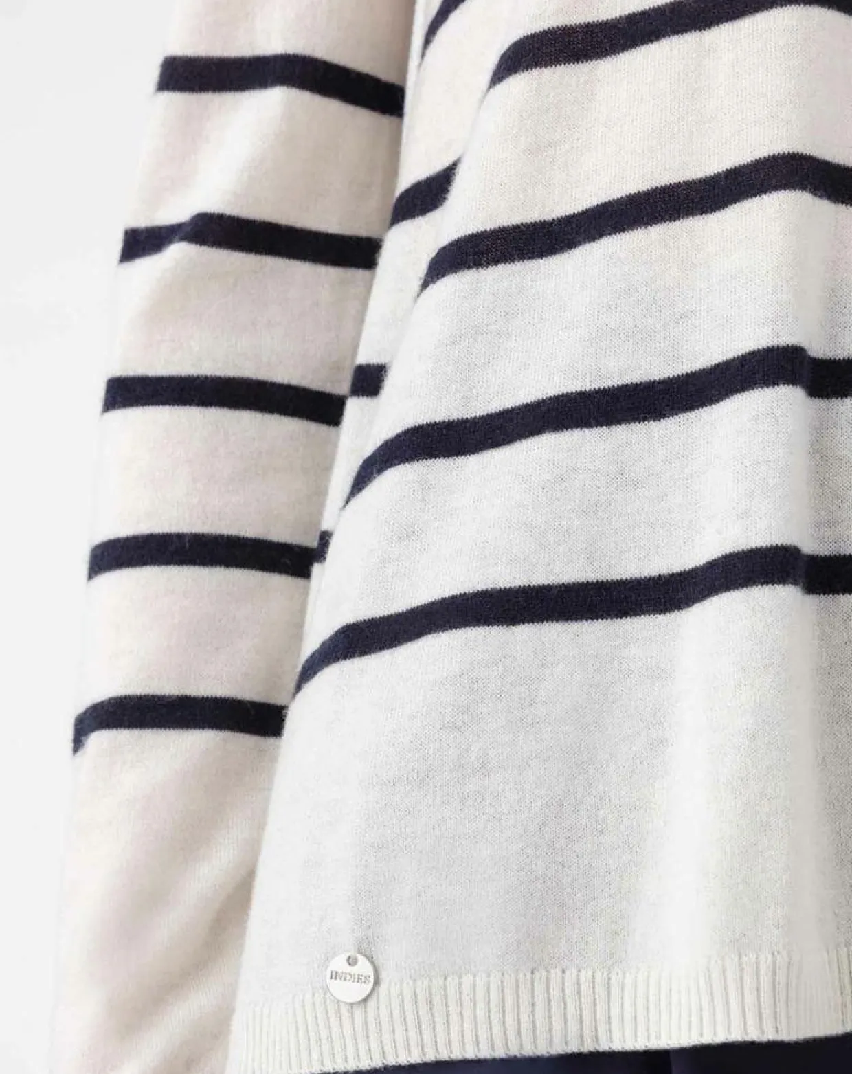 Pull en Laine mélangée Danae écru/marine-Indies