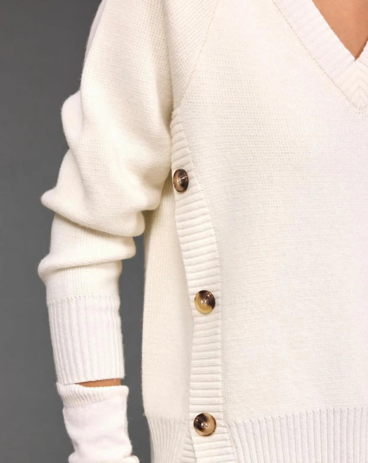 Pull en Laine mélangée Dylan écru-Lauren Vidal Hot