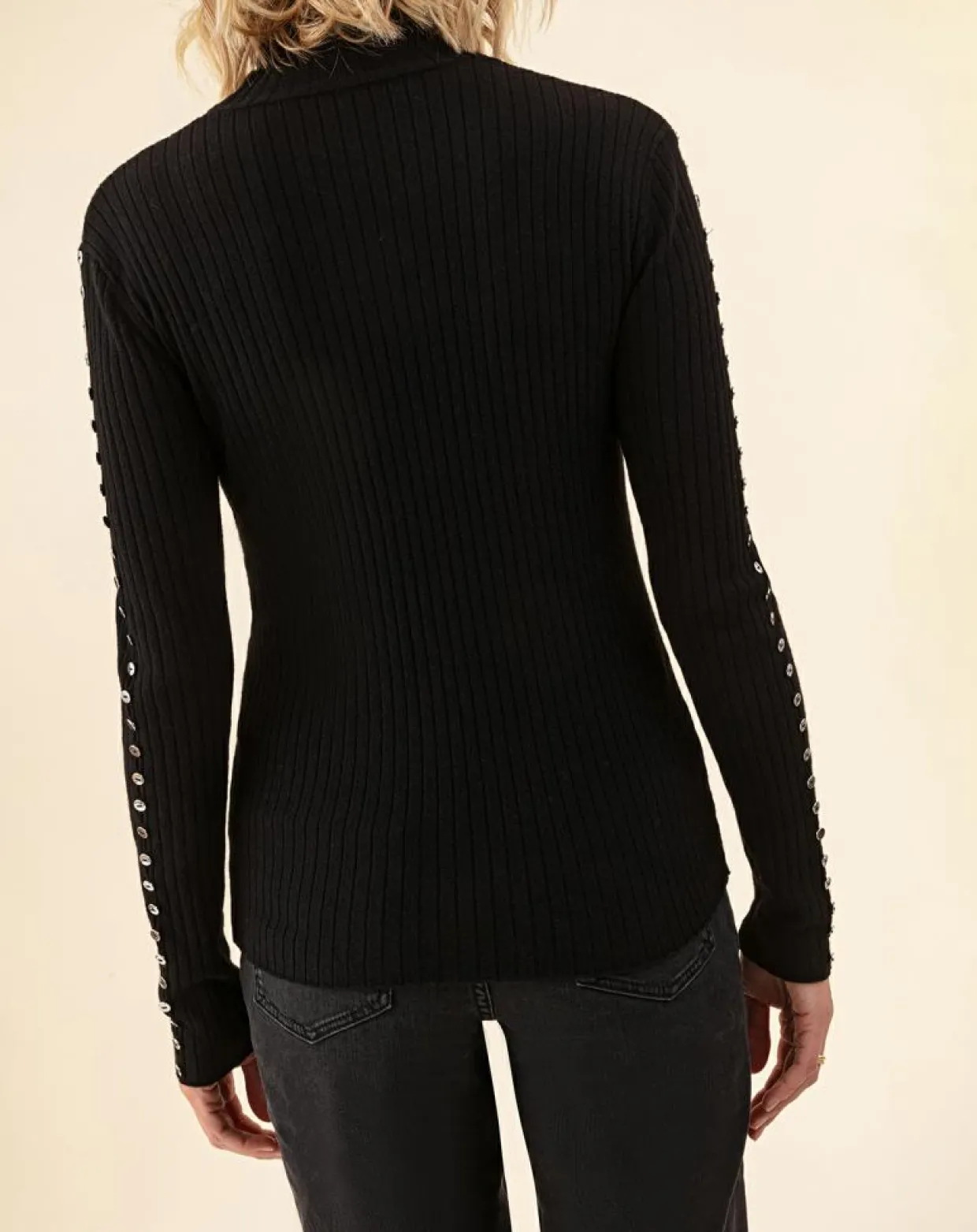 Femme Indies Pulls^Pull en Laine mélangée Kris noir