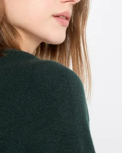 Pull en Laine mélangée manches raglans vert foncé-Marc O'Polo Sale