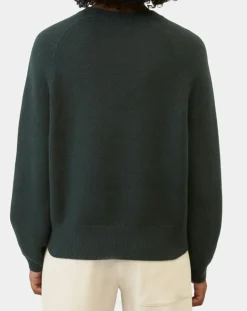 Pull en Laine mélangée manches raglans vert foncé-Marc O'Polo Sale
